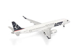 Herpa LOT Polish Airlines Embraer E190 1/200 Aircraft Scale Model
