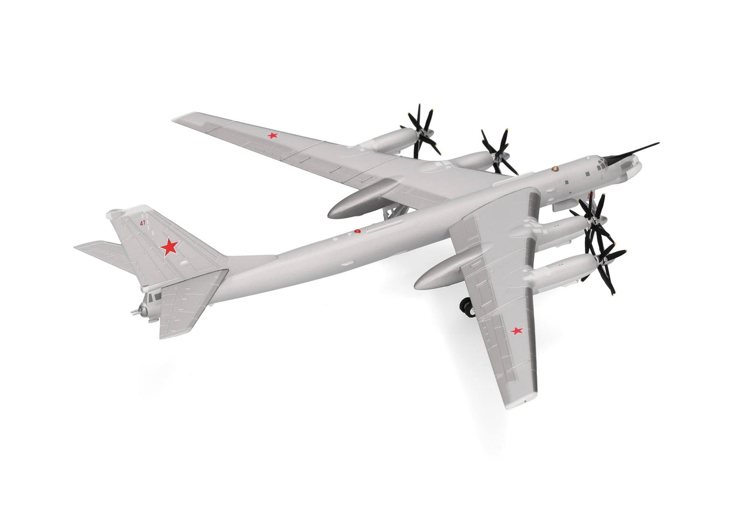 Herpa Soviet Air Forces Tupolev TU-95MS - 1226th Heavy Bomber Aviation Regiment, Chagan Air Base, Kazakh SSR 1/200 Aircraft Scale Model