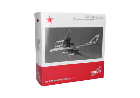 Herpa Soviet Air Forces Tupolev TU-95MS - 1226th Heavy Bomber Aviation Regiment, Chagan Air Base, Kazakh SSR 1/200 Aircraft Scale Model
