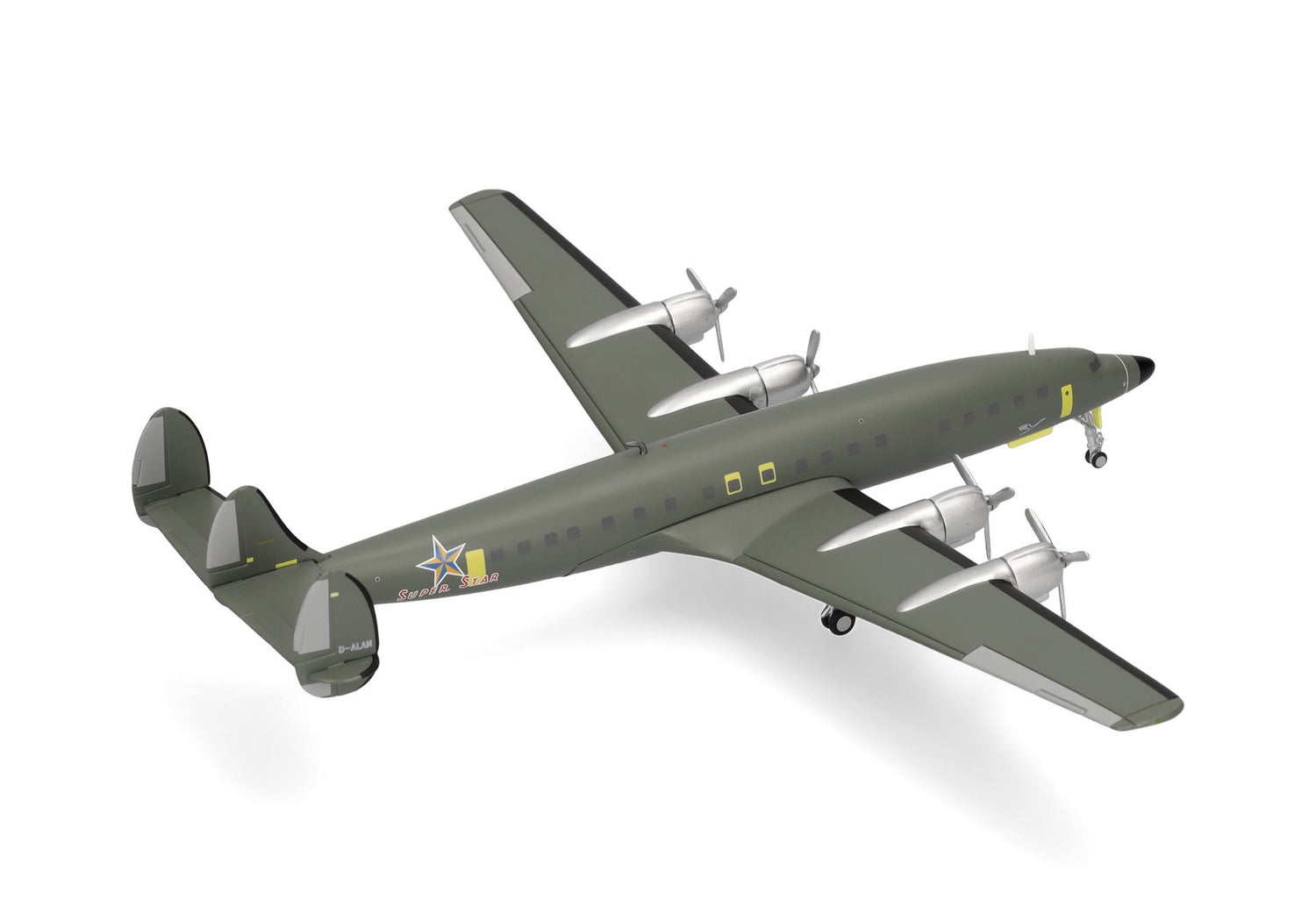 Herpa Lufthansa Lockheed L-1649A Super Star Roll-out, Hamburg, January 17, 2025 - D-ALAN 1/200 Aircraft Scale Model