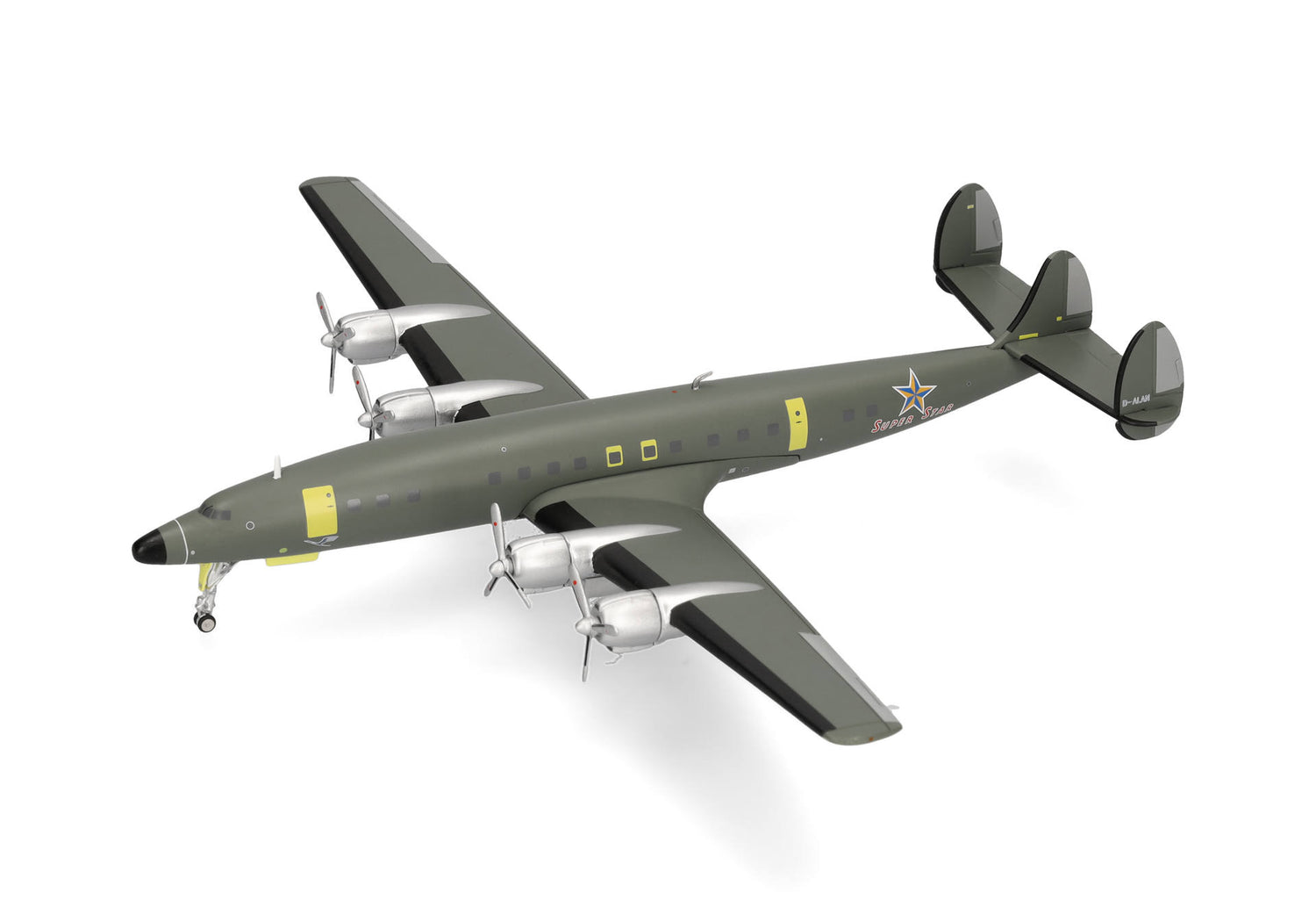 Herpa Lufthansa Lockheed L-1649A Super Star Roll-out, Hamburg, January 17, 2025 - D-ALAN 1/200 Aircraft Scale Model