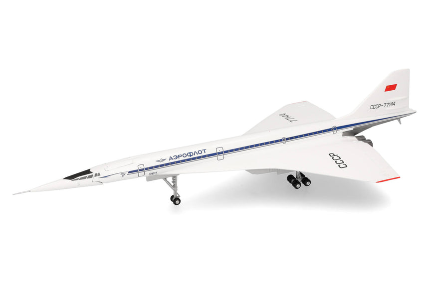 Herpa Tupolev Design Bureau Tupolev TU-144S, Le Bourget 1975 1/200 Aircraft Scale Model