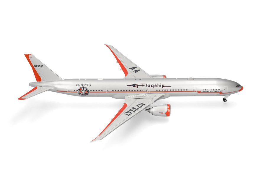 Herpa American Airlines Boeing 777-300ER - Flagship Heritage Livery - N735AT 1/200 Aircraft Scale Model