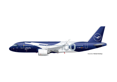 Herpa Lufthansa Airbus A320neo "100 Jahre" – D-AING "Kerpen" 1/200 Aircraft Scale Model