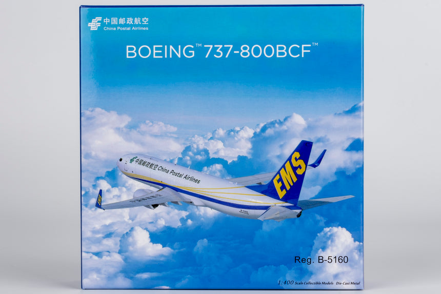NG Models China Postal Airlines Boeing 737-800BCF/w B-5160 1/400 Aircraft Scale Model