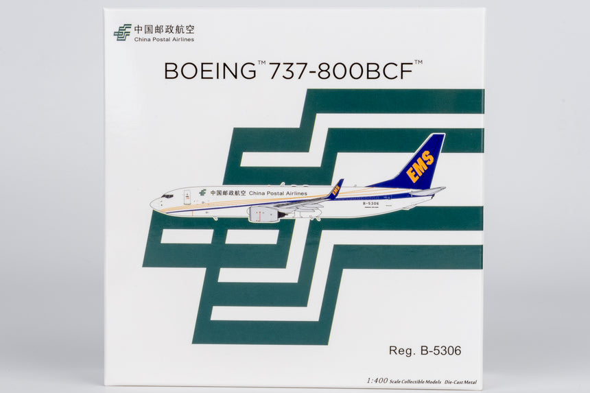 NG Models China Postal Airlines Boeing 737-800BCF/w B-5306 1/400 Aircraft Scale Model