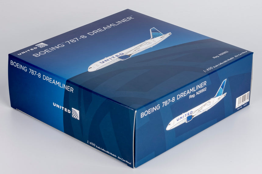 NG Models United Airlines Blue Evolution c/s Boeing 787-8 Dreamliner N26902 1/400 Scale