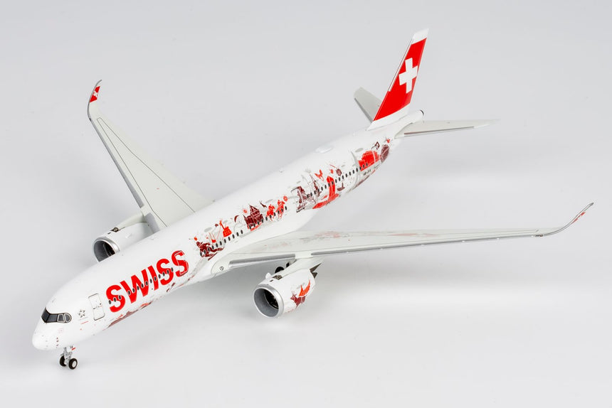 NG Models Swiss "Wanderlust" Airbus A350-900 HB-IFA 1/400 Aircraft Scale Model