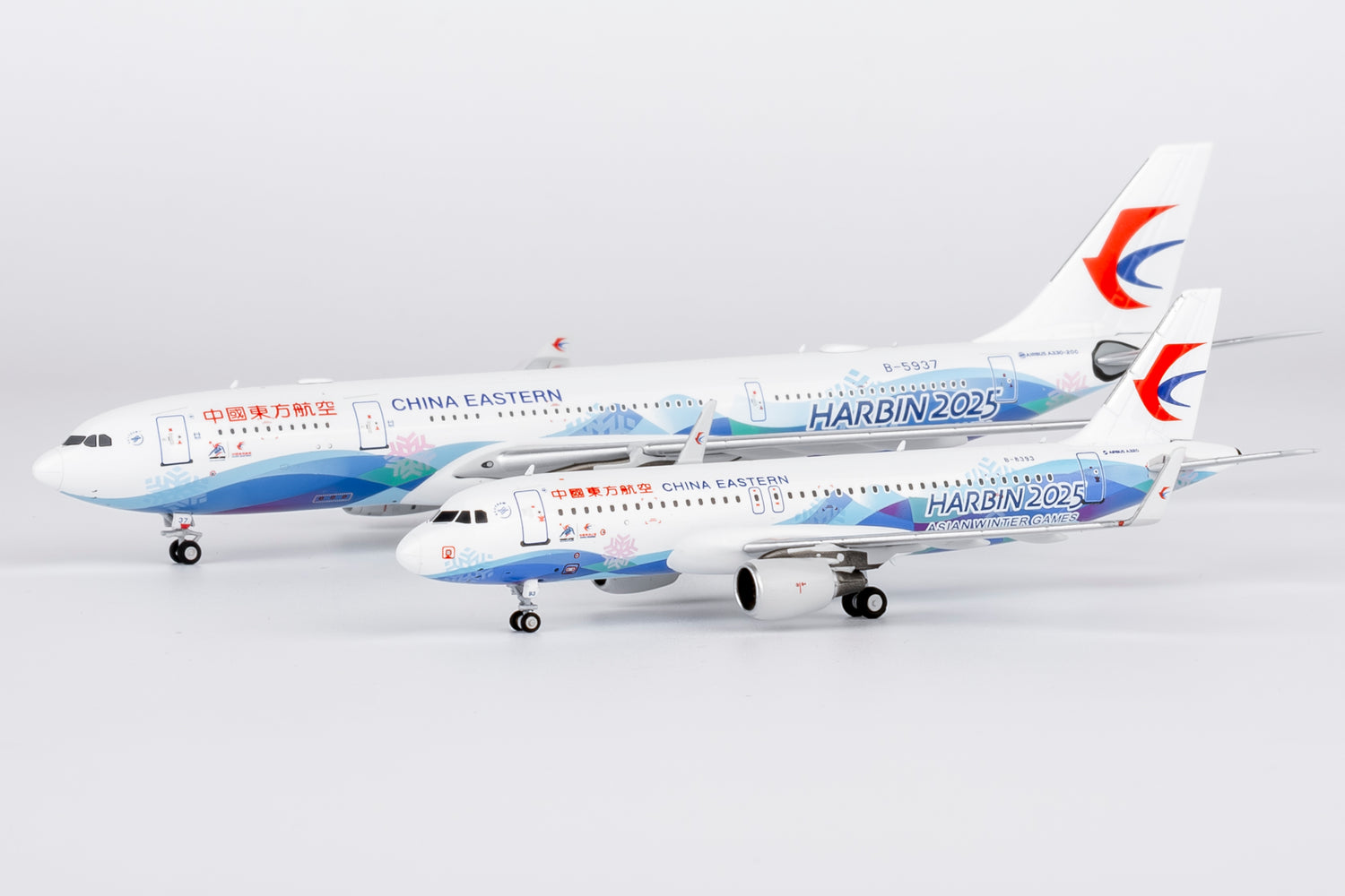 NG Models China Eastern Airlines “Harbin 2025 Asian Winter Games” (Special Paints) Airbus A320-200 B-8393 1/400 Aircraft Scale Model