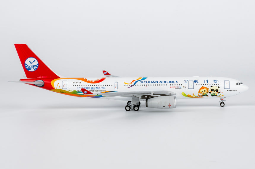NG Models Sichuan Airlines "The World Games 2025 Chengdu" Airbus A330-200 B-8468 1/400 Aircraft Scale Model