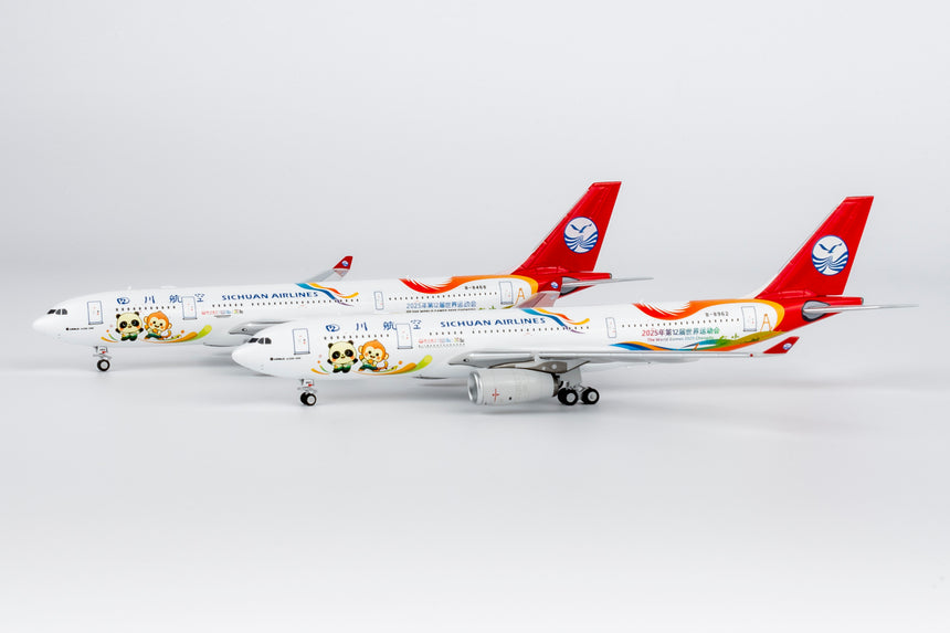 NG Models Sichuan Airlines "The World Games 2025 Chengdu" Airbus A330-200 B-8468 1/400 Aircraft Scale Model