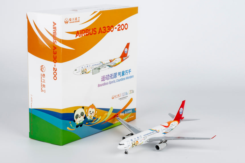 NG Models Sichuan Airlines "The World Games 2025 Chengdu" Airbus A330-200 B-8468 1/400 Aircraft Scale Model