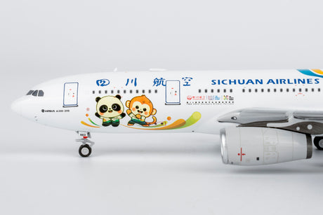 NG Models Sichuan Airlines The World Games 2025 Chengdu Airbus A330-200 B-8962 1/400 Aircraft Scale Model