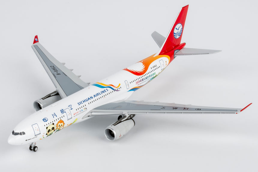 NG Models Sichuan Airlines The World Games 2025 Chengdu Airbus A330-200 B-8962 1/400 Aircraft Scale Model
