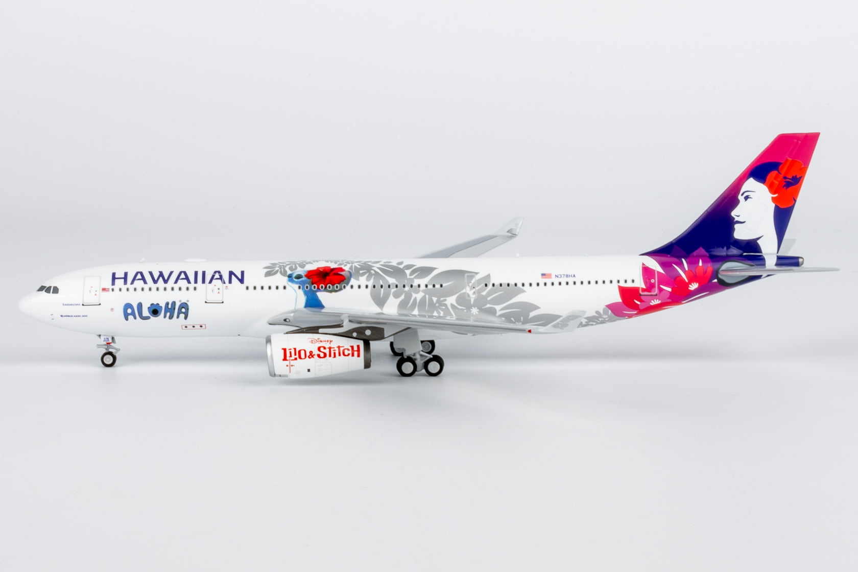 NG Models Hawaiian Airlines Airbus A330-200 N378HA 1/400 Aircraft