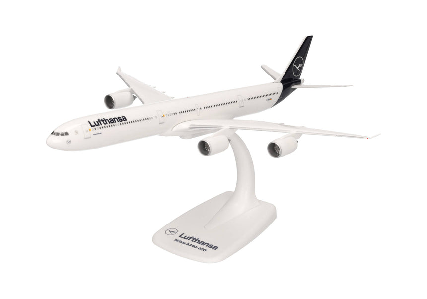Herpa Snapfit Lufthansa Airbus A340-600 1/250 Aircraft Scale Model