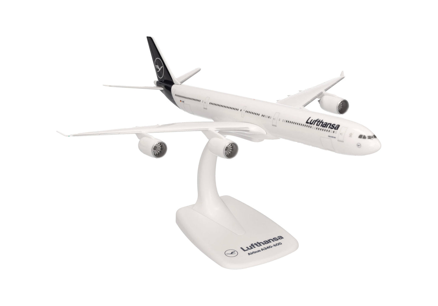 Herpa Snapfit Lufthansa Airbus A340-600 1/250 Aircraft Scale Model