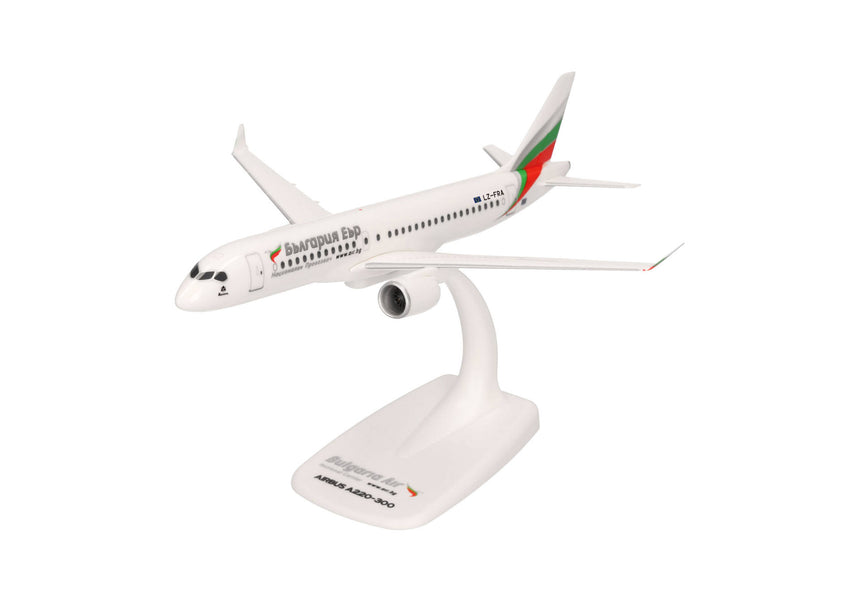 Herpa Snapfit Bulgaria Air Airbus A220-300 1/200 Aircraft Scale Model