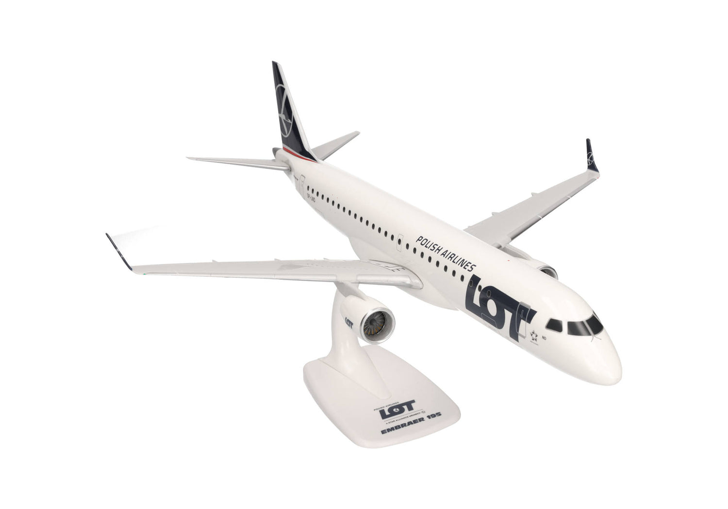 Herpa LOT Polish Airlines Embraer E195 - SP-LND 1/100 Scale