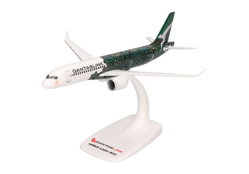 Herpa Snapfit QantasLink Airbus A220-300 - Flying Art Series / Minyma Kutjara Tjukurpa – VH-X4A 1/200 Scale