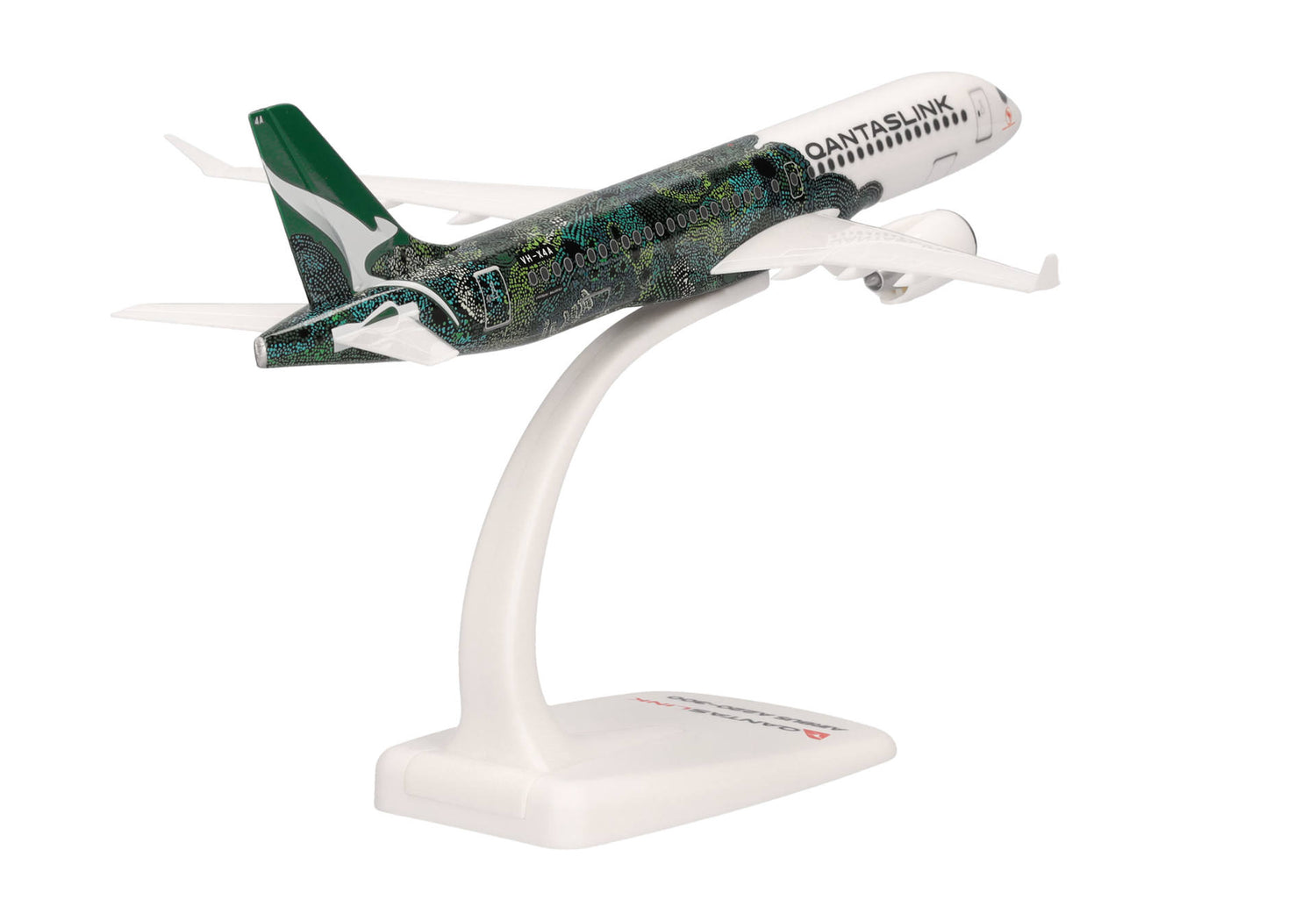 Herpa Snapfit QantasLink Airbus A220-300 - Flying Art Series / Minyma Kutjara Tjukurpa – VH-X4A 1/200 Scale