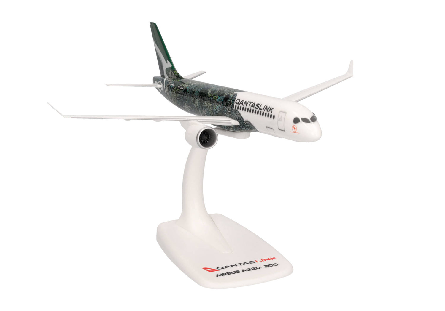 Herpa Snapfit QantasLink Airbus A220-300 - Flying Art Series / Minyma Kutjara Tjukurpa – VH-X4A 1/200 Scale