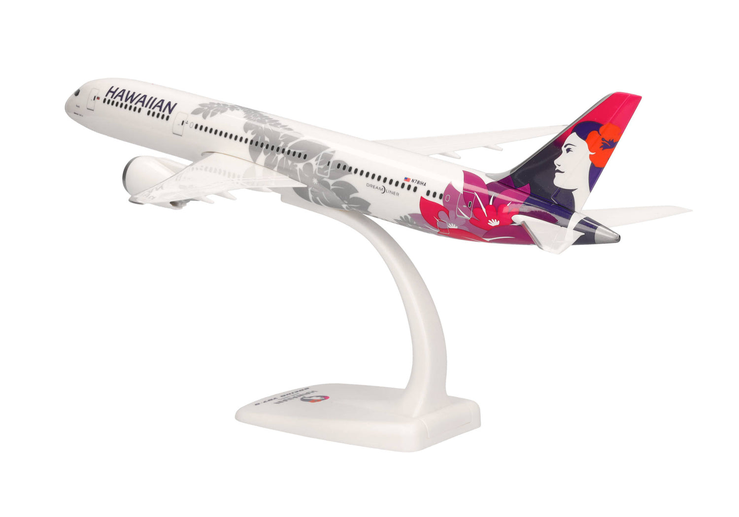 Herpa Snap Fit Hawaiian Airlines Boeing 787-9 Dreamliner – N781HA "Kapuahi" 1/200 Aircraft Scale Model