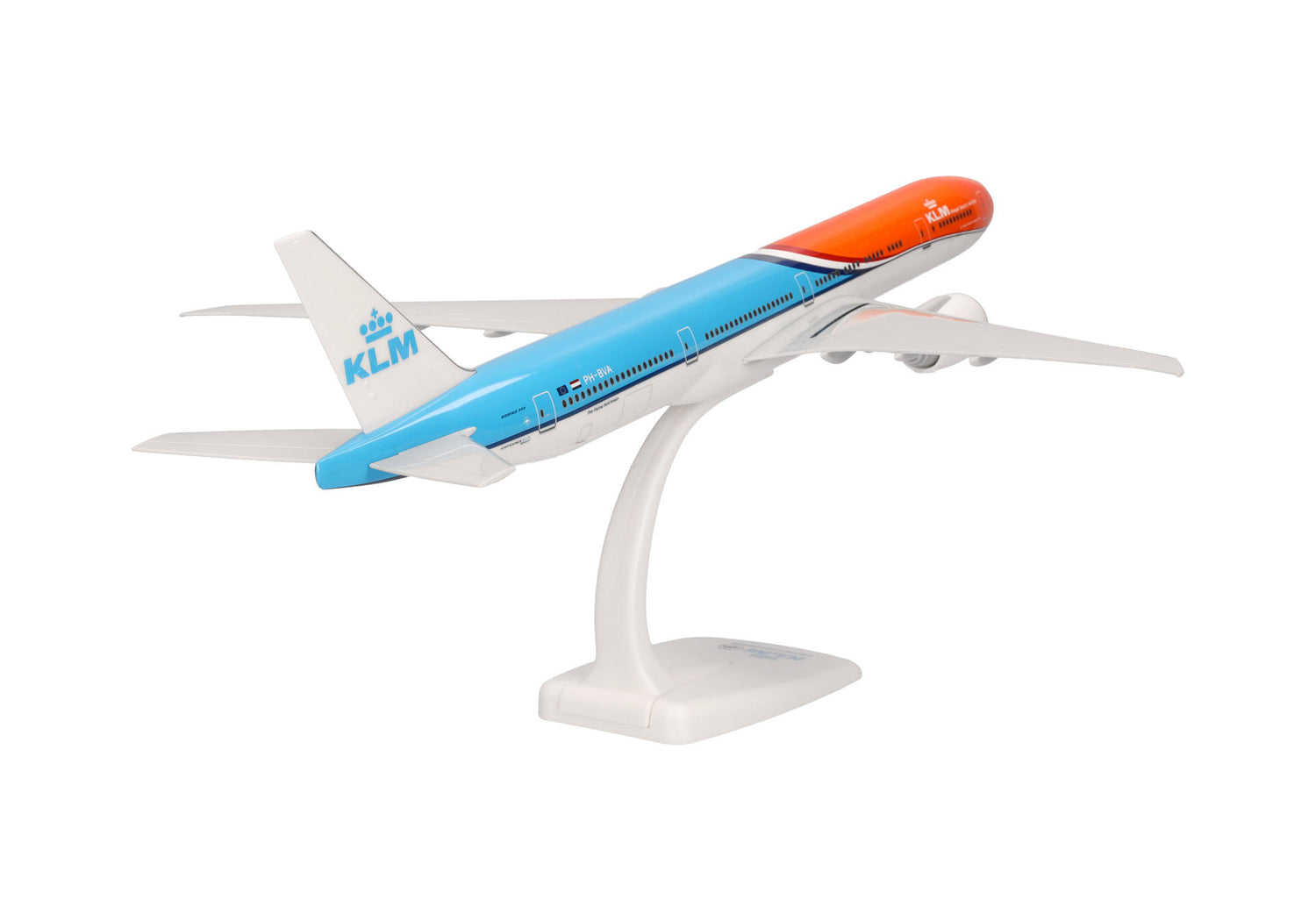 Herpa Snap Fit KLM Boeing 777-300ER "Orange Pride" - PH-BVA "Nationaal Park De Hoge Veluwe" 1/200 Aircraft Scale Model