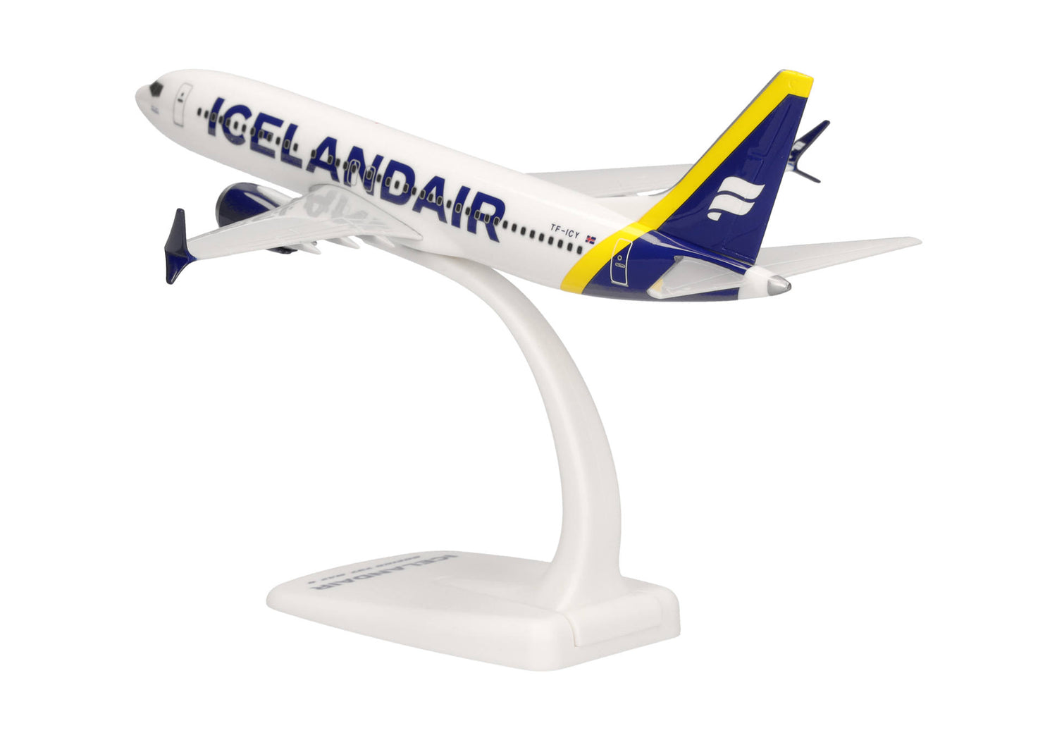 Herpa Snapfit Icelandair Boeing 737 Max 8 - yellow tail stripe 1/200 Aircraft Scale Model