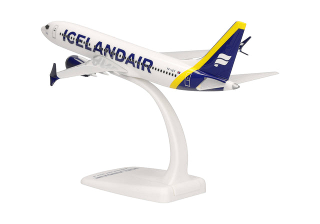 Herpa Snapfit Icelandair Boeing 737 Max 8 - yellow tail stripe 1/200 Aircraft Scale Model