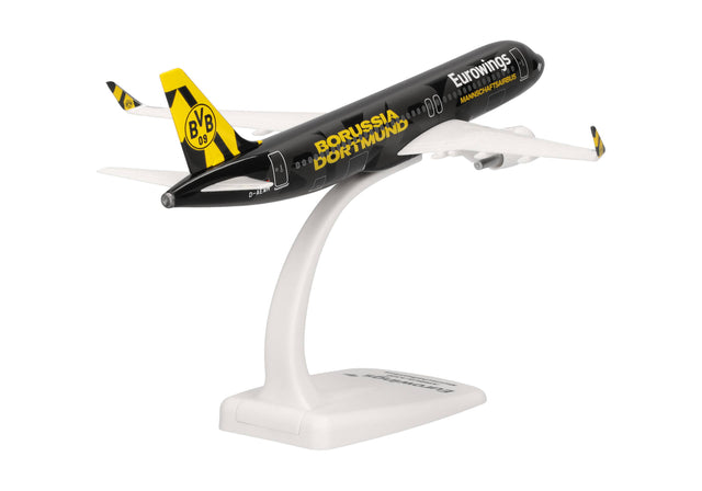 Herpa Snapfit Eurowings Airbus A320, D-AEWM, "BVB Mannschaftsairbus" (2025) 1/200 Aircraft Scale Model