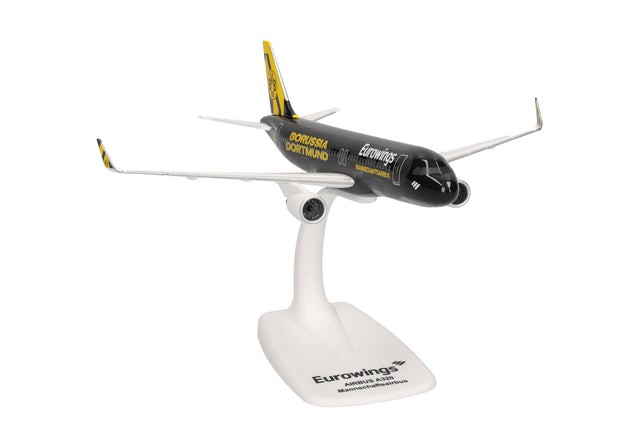 Herpa Snapfit Eurowings Airbus A320, D-AEWM, "BVB Mannschaftsairbus" (2025) 1/200 Aircraft Scale Model
