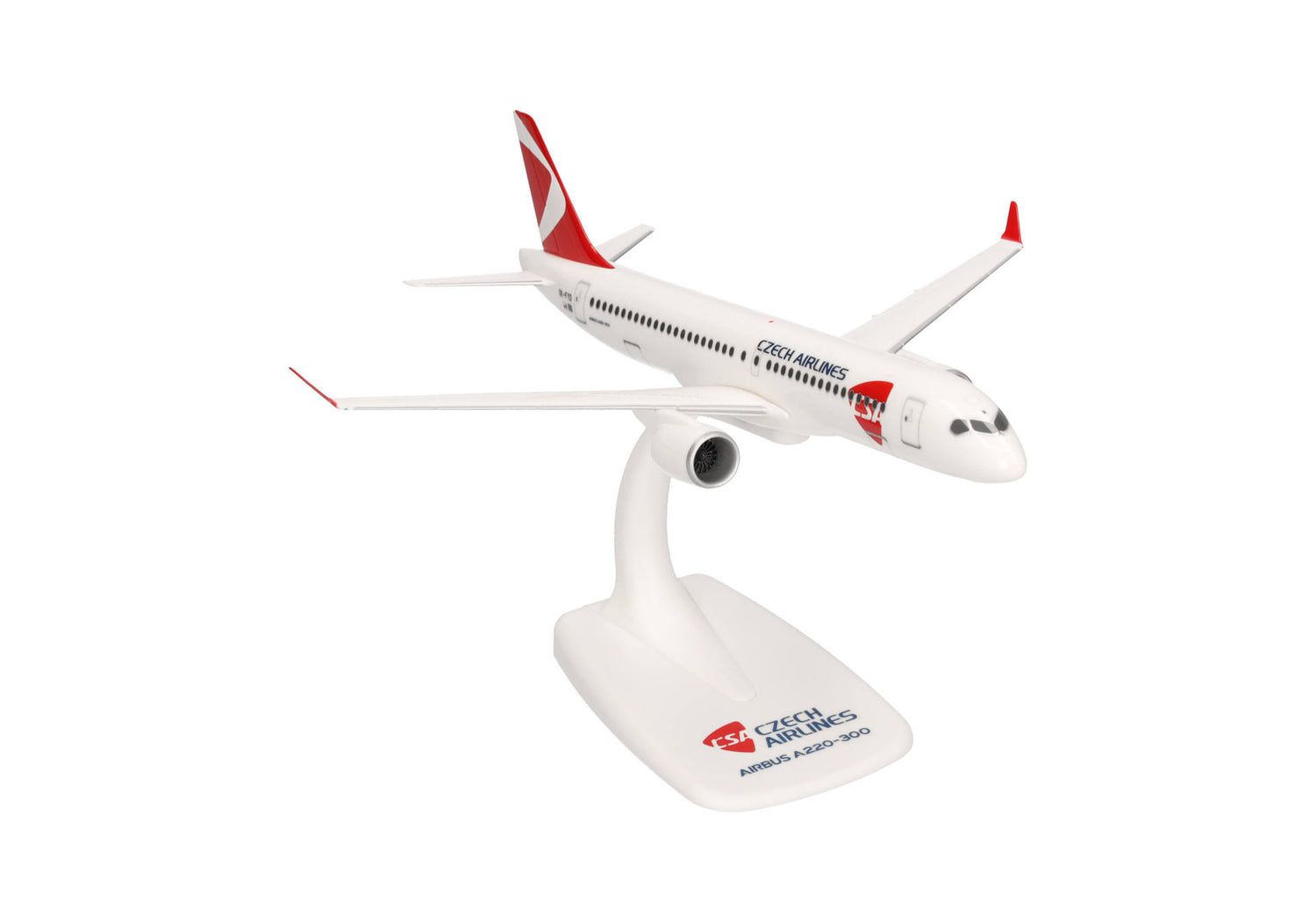 Herpa Snapfit CSA Czech Airlines Airbus A220-300 1/200 Aircraft Scale Model