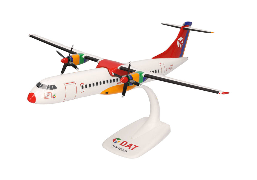 Herpa Snapfit DAT ATR-72-200 - OY-RUG 1/100 Aircraft Scale Model