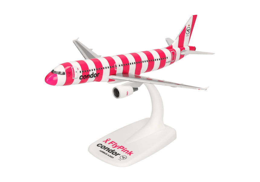 Herpa Snapfit Condor Airbus A320 "FlyPink Plane" - D-AICS 1/200 Aircraft Scale Model