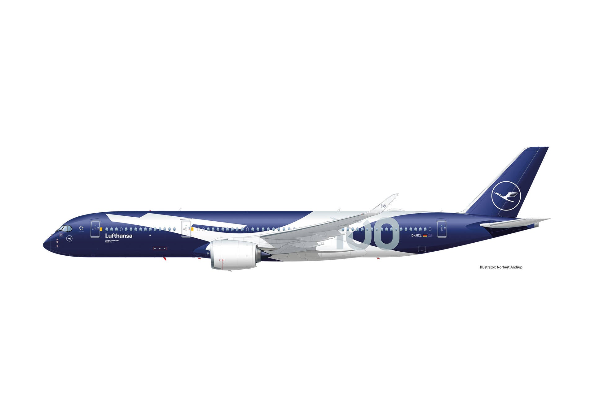 Herpa Snapfit Lufthansa Airbus A350-900 