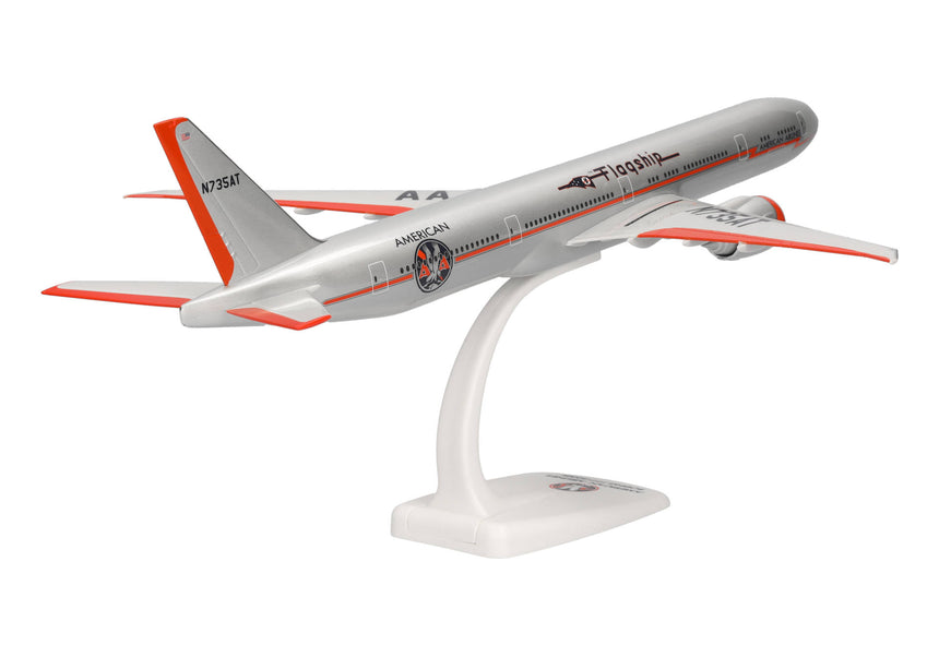 Herpa Snapfit American Airlines Boeing 777-300ER - Flagship Heritage Livery - N735AT 1/200 Aircraft Scale Model