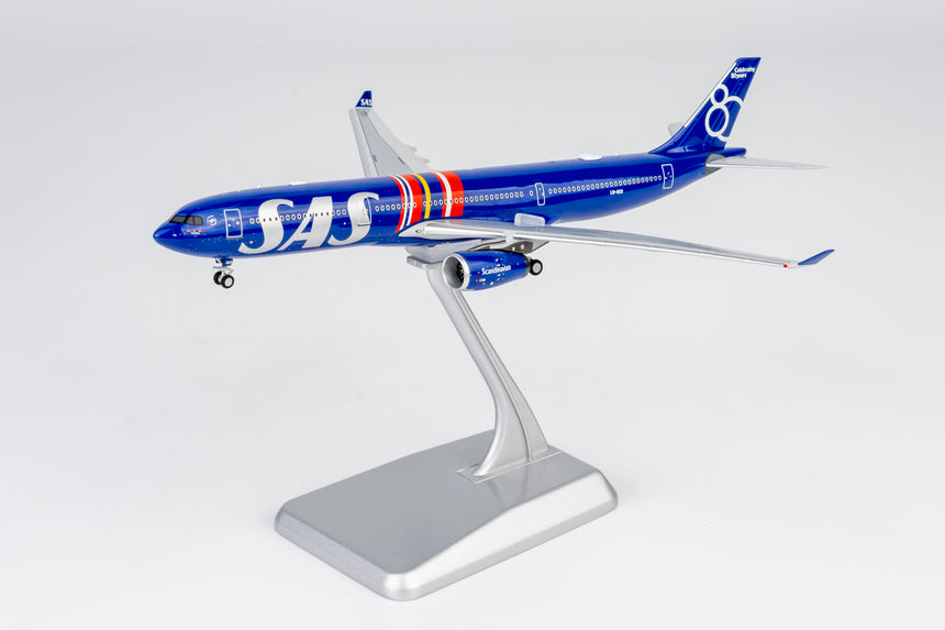 NG Models SAS Scandinavian Airlines Airbus A330-300 LN-RKR Celebrating 80 Years Livery; (Ultimate) 1/400 Aircraft Scale Model