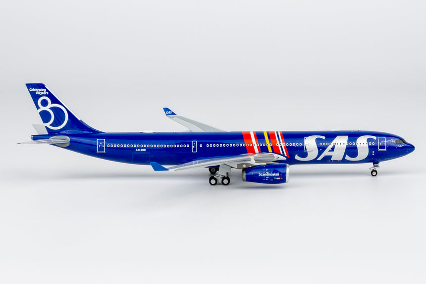 NG Models SAS Scandinavian Airlines Airbus A330-300 LN-RKR Celebrating 80 Years Livery; (Ultimate) 1/400 Aircraft Scale Model