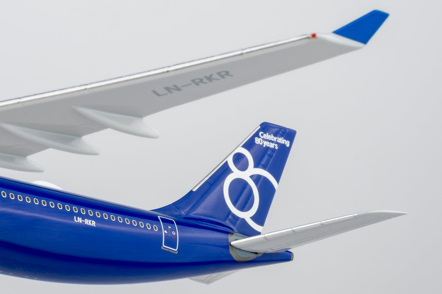 NG Models SAS Scandinavian Airlines Airbus A330-300 LN-RKR Celebrating 80 Years Livery 1/400 Aircraft Scale Model