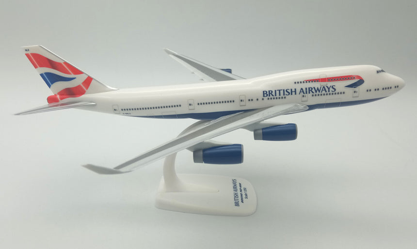 Building B747 Scale Model PPC Models British Airways Boeing B747-400 Union Tail 1/250 Scale PP ...