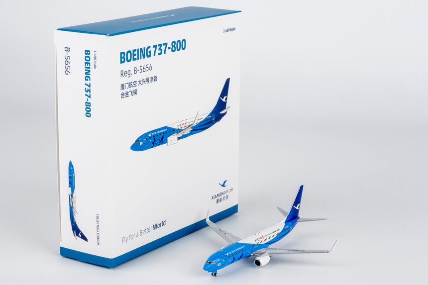 NG Models Xiamen Airlines Beijing "Daxing" livery Boeing 737-800/w B-5656 1/400 Aircraft Scale Model