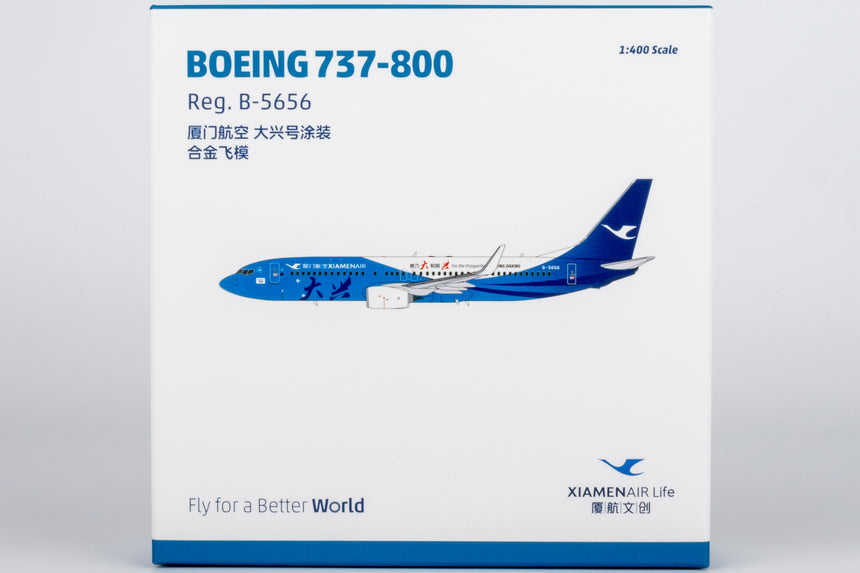 NG Models Xiamen Airlines Beijing "Daxing" livery Boeing 737-800/w B-5656 1/400 Aircraft Scale Model