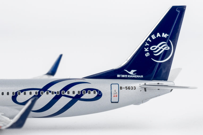 NG Models Xiamen Airlines "Skyteam" livery Boeing 737-800/w B-5633 1/400 Aircraft Scale Model