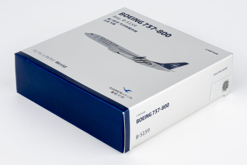 NG Models Xiamen Airlines "Skyteam" livery Boeing 737-800/w B-5159 1/400 Aircraft Scale Model