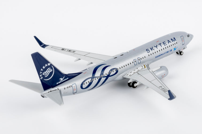 NG Models Xiamen Airlines "Skyteam" livery Boeing 737-800/w B-5159 1/400 Aircraft Scale Model