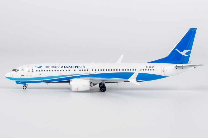 NG Models Xiamen Airlines (Xiamen Airlines' first Boeing aircraft delivered from China (Zhoushan)) Boeing 737 MAX 8 B-225F 1/400 Aircraft Scale Model