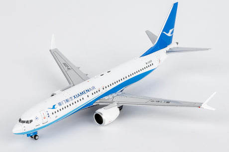 NG Models Xiamen Airlines (Xiamen Airlines' first Boeing aircraft delivered from China (Zhoushan)) Boeing 737 MAX 8 B-225F 1/400 Aircraft Scale Model