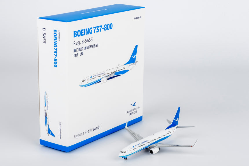 NG Models Xiamen Airlines Boeing 737-800/w B-5653 1/400 Aircraft Scale Model