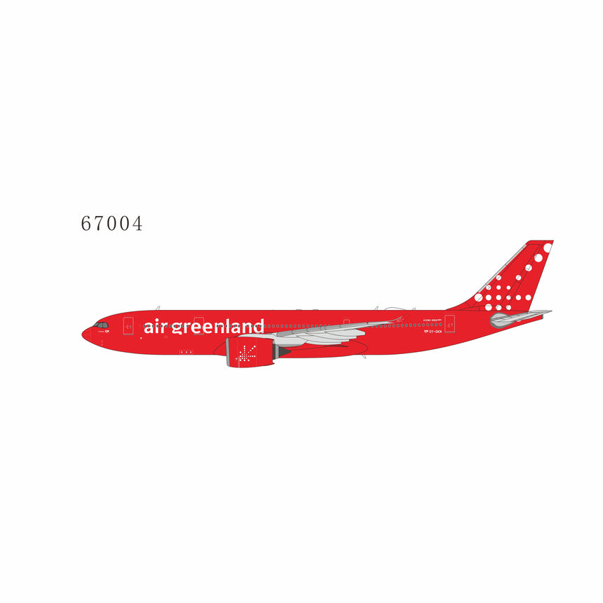NG Models Air Greenland Airbus A330-800 OY-GKN 1/400 Aircraft Scale Model